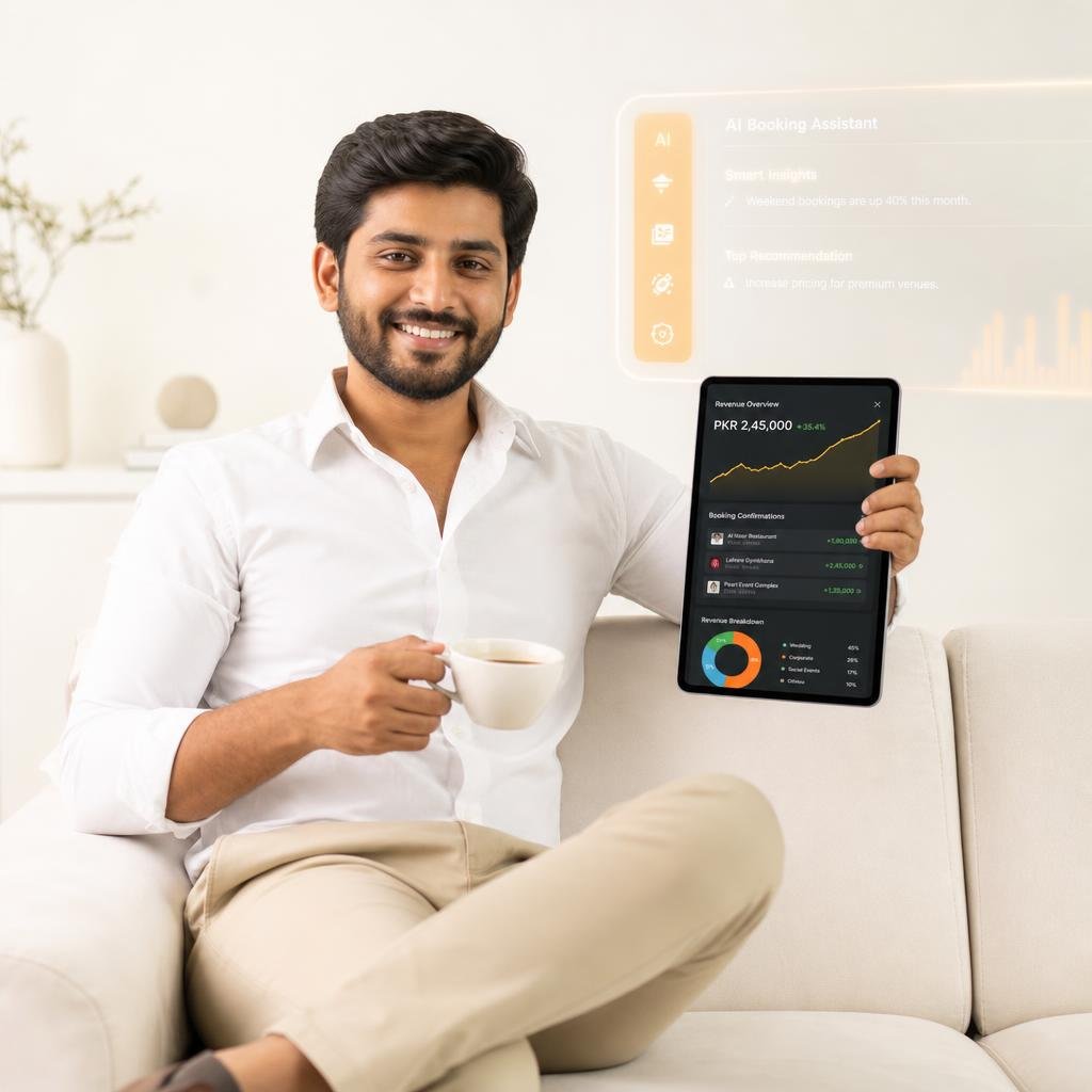 Successful business owner after AI automation