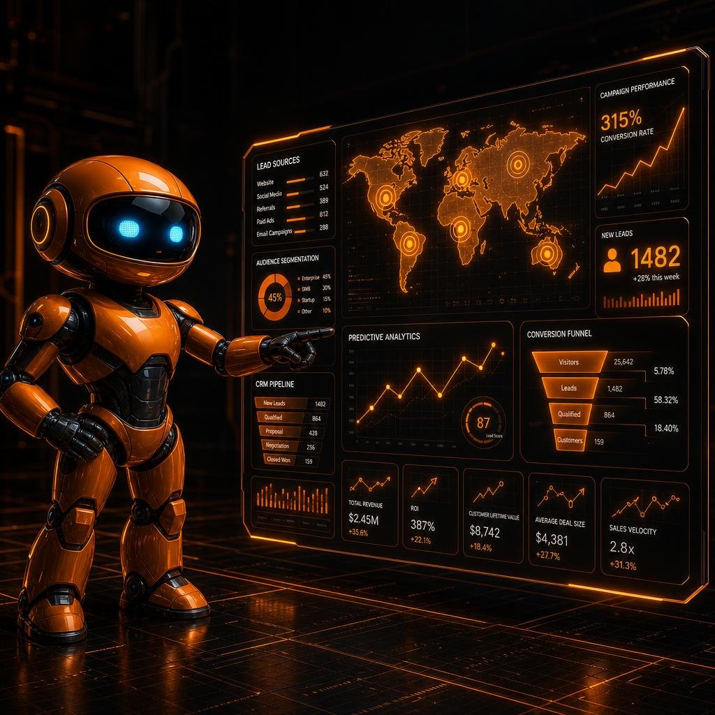 AI lead generation analytics dashboard